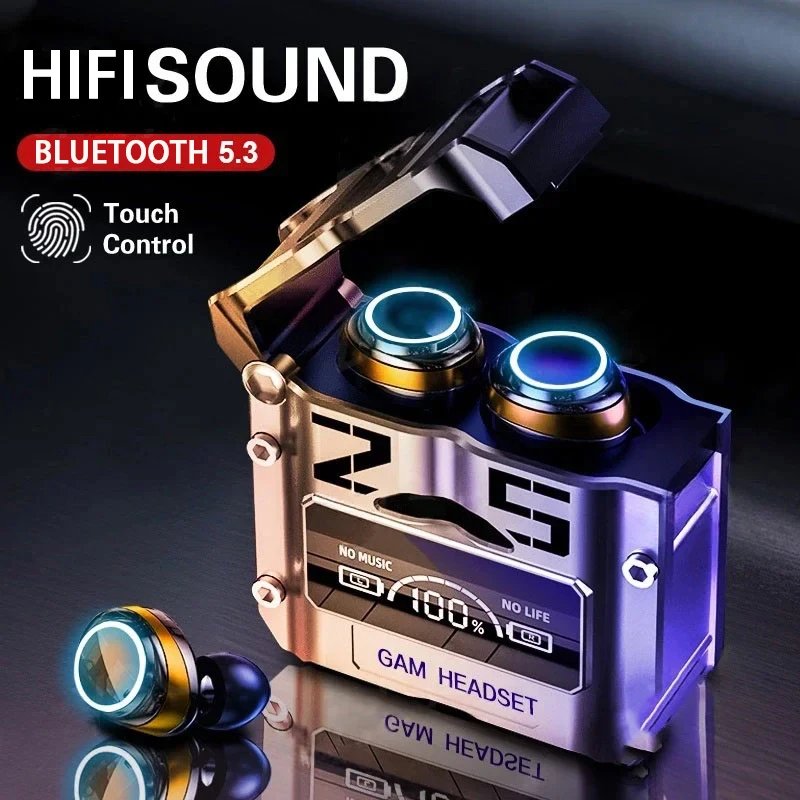 Original M25 Bluetooth 5.3 TWS Touch Headphones with LED Display