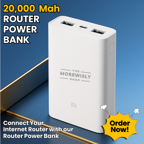 Wi-Fi High-capacity Portable Router Power Bank 20,000mah (Intelligent Power Management)