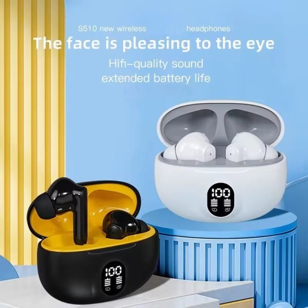 Professional Display Earbuds Stereo | Mic In-ear | LED | Type C Fast Charging