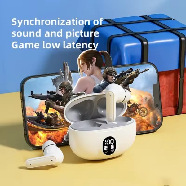 Professional Display Earbuds Stereo | Mic In-ear | LED | Type C Fast Charging